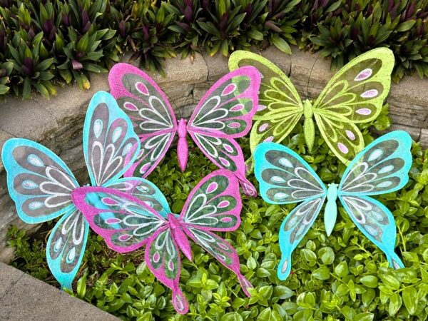 5 Large Glitter Butterflies